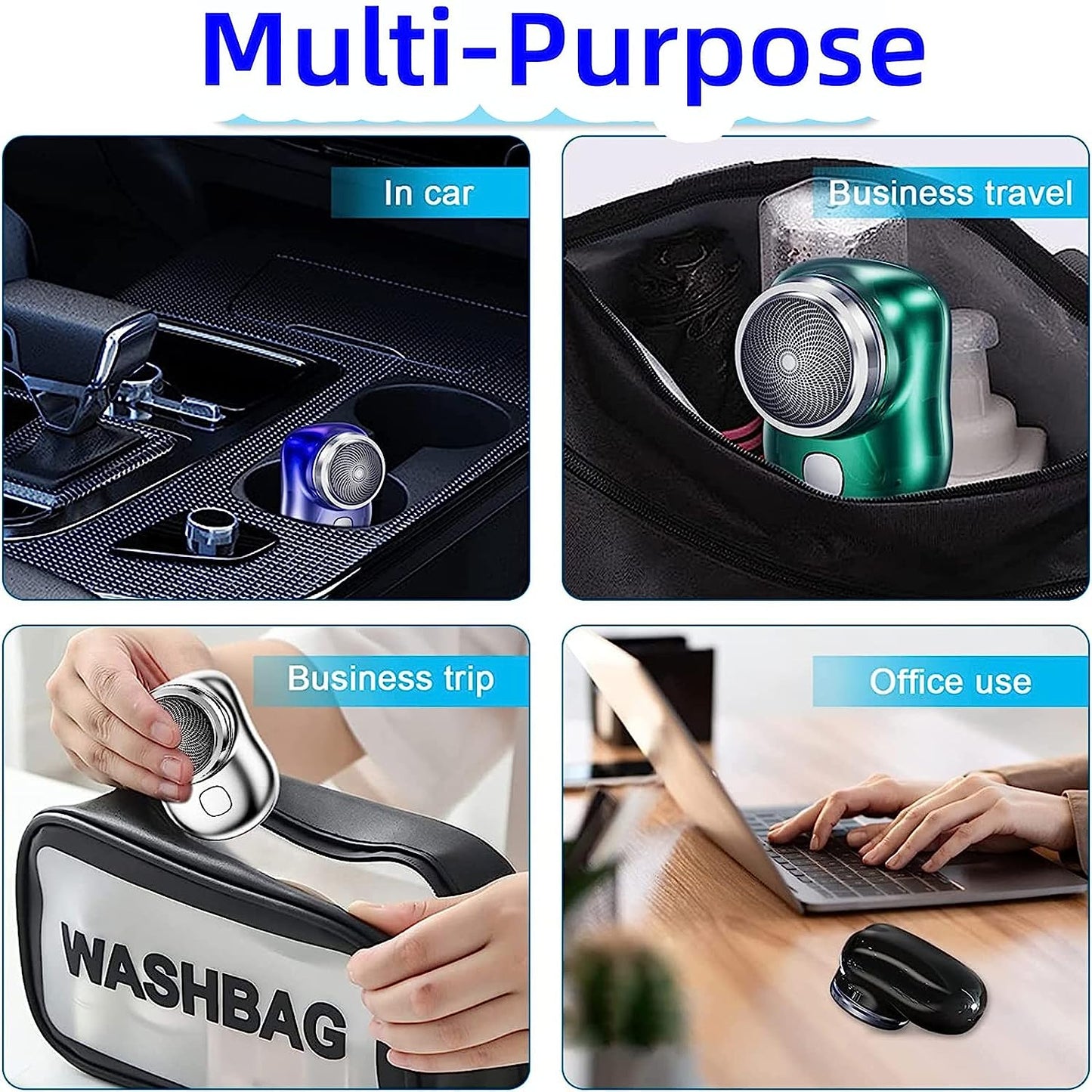 Mini Electric Shaver ABS + Aluminum Model 2202
