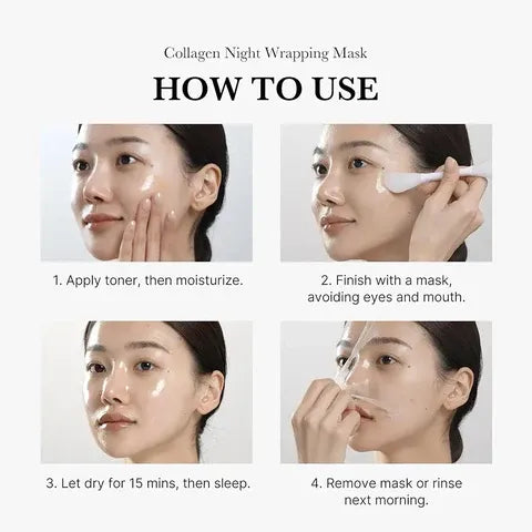 MEDICUBE Collagen Night Wrapping Mask 75ml | Most viral Korean mask đ„đ„