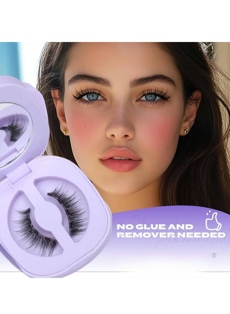 Magnetic Eyelashes with Applicator Reusable Magnetic Lashes No Glue Needed