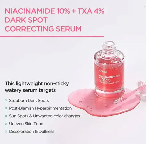 Anua Niacinamide 10% + TXA 4% Dark Spot Correcting Serum - 30ml